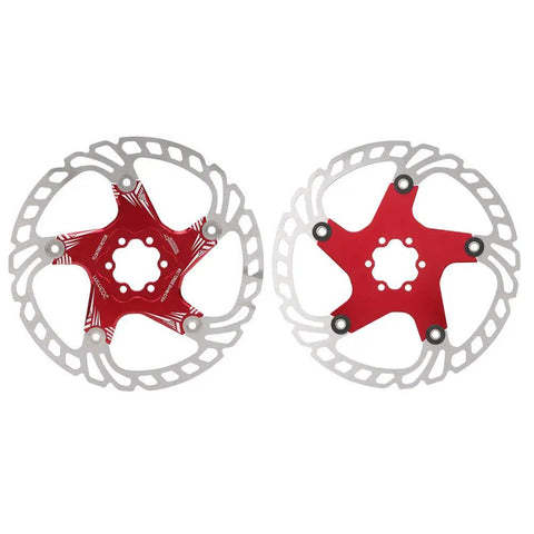 Heavy Duty Mountain Bike Brake Pads 203mm Disc Pads with red five nail layout for superior stopping power and smooth setup.