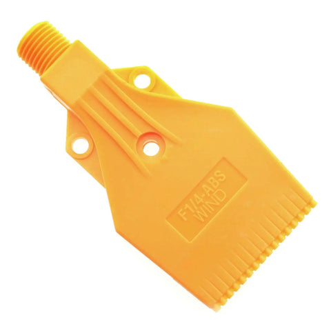 Yellow Wind Jet Nozzle One Quarter Inch BSPT Male Three Hole ABS Air Blower Nozzle Air Knife For Drying And Blowing