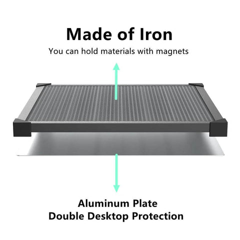 Creality honeycomb laser bed with aluminum panel for laser engraver, 19.7 x 19.7 inches