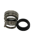 Heavy Duty Mechanical Shaft Oil Seal For Water Pumps With Single Coil Spring shows metal spring and rubber seal for 15 to 30mm fittings.