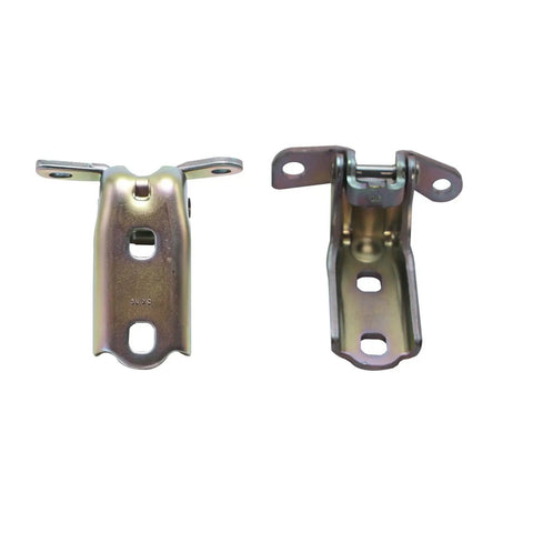 Heavy Duty Upper And Lower Door Hinge Replacement Set For Chevy Gmc Buick Cadillac Pickups showing steel hinges with mounting holes.