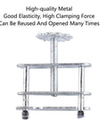 Set Of 20 Flow Control Pipe Clamps Water Stop Clamps Hose Fixing Clips With Swivel Screws For Lab Experiments Teaching And Research Projects Durable Metal Construction For Precise Fluid Control, close-up view