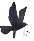 Premium Industrial Cast Iron Bird Wall Hook Hella Tough Metal Key Holder For Entryway, black bird design with hardware screws.