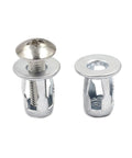 Top Tier 30 Pack Heavy Duty Carbon Steel Petal Rivet Nuts With Expansion Screw Anchors shown close-up for drywall installation.