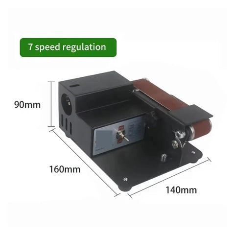 Compact Mini Electric Belt Sander With Multifunctional Polishing, Grinding, And Knife Sharpening Capabilities with 7 speed regulation.