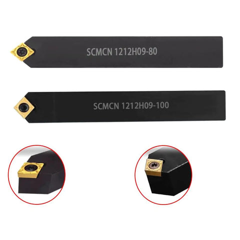 Four Pack Beefy Carbide Turning Inserts CCMT09T304 And CCMT32.51 with SCMCN1212H09 80 100 Lathe Turning Tool Holder