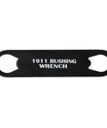 1911 Barrel Bushing Wrench Black Anodized Aluminum Handle with Black Oxide Finish, Heavy Duty Multitool flat view