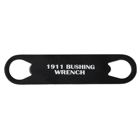 1911 Barrel Bushing Wrench Black Anodized Aluminum Handle with Black Oxide Finish, Heavy Duty Multitool flat view