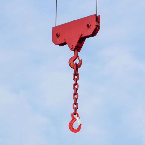 Clevis Slip Hook G80 Rotary Eye Hoist Hook With Lock For Safe Lifting, 4 Pack, Heavy Duty Forged Steel Red Rigging Hardware