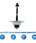 Toyota Camry Door Hinge Assembly Set Rear Left And Right Check Hinge Strap Stopper Limiter Compatible With 2006 2011