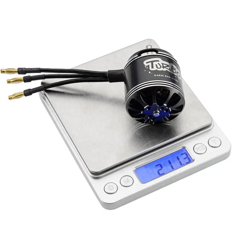 Beefy Torque 4250 RC Outrunner Brushless Motor For UAV Multicopters Planes And Helicopters on digital scale