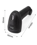 USB Wired 1D Barcode Scanner With CCD Decode Chip featuring dimensions 90mm x 66mm x 160mm for supermarkets and logistics