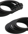 Hot 20 Piece Heavy Duty 65Mn Alloy Steel C Clip Circlips, Snap Opening External Retaining Rings For Shafts And Axles, Big 38mm Size displayed in two stacks.