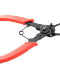 4 In 1 Snap Ring Pliers Set With Interchangeable Jaw Heads For Auto And Engine Repair, dual-color handle, angled jaws visible