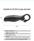 Two Piece Handlebar End Grips For 20 To 23 Mm Bars Road Bike And MTB Aluminum Alloy 12 Cm Long with ergonomic design and lock ring