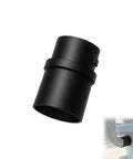 Heavy Duty Dust Adapter With Snug Twist Lock Fit For Standard 2 25 Inch Shop Vacs, black connector on a vacuum inlet.