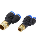 Get This Insane M5 To 1/2 Inch Y Shape Pneumatic Push In Fitting Connector Kit Featuring 20 Pieces Of Reliable Brass And Plastic Adapters For Smooth Air Distribution In Automation Systems And Tool Connections Without Any Leaks Today, M5 brass push-in Y fitting
