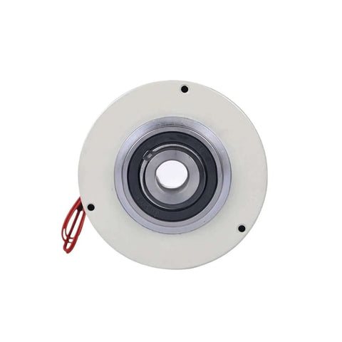 Front view of Hollow Shaft Magnetic Particle Brake 24V 26.4W 25Nm Torque Built For Heavy Gear And Beefy Rigs Durable Beefy Build