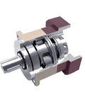 Top Shelf Helical Planetary Gearbox Serving Up Bulletproof Five Arc Minute Precision And A Reliable Five To One Ratio For Ac Servo Motors Featuring Knockout Torque Output On An Eight Millimeter Input Shaft - Close-up view of the gearbox.