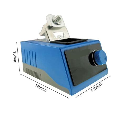 C210 Soldering Station Electric Controller with Digital Auto Sleep and LED display, 145mm x 115mm x 70mm, blue case