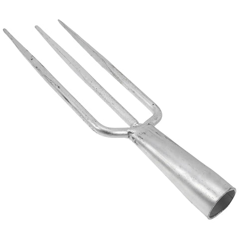 3 Prong Metal Garden Fork For Weeding And Planting Durable Iron Tool With Ergonomic Handle Designed For Gardeners And Farmers