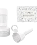 Dope 580Pcs Closed End Crimp Connector Kit Nylon Wire Caps For 22-16/16-14/12-10 AWG Cables With Translucent Shield And Tin Plated Copper Ferrule For Top Tier Electrical Work And Safety, white connectors in tray