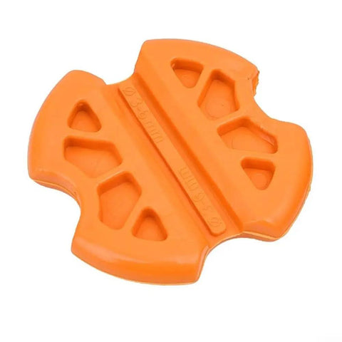 Two Pack Line Grip Set For Electrical Cable Pulling, Non Slip PVC Ergonomic Orange Handles, Fits 3-6mm Wires, 8x8mm Grips, Durable Polyoxymethylene Tooling For Quick Conduit Installations orange line grip