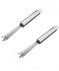 Two Pack Pineapple Eye Remover And Peeler Set Stainless Steel V Shape Pineapple Eye Cutter For Home Kitchen Fruit Tool Easy To Use.