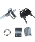 Heavy Duty Zinc Alloy Double Door Lock For Filing Cabinets, Mailboxes And Metal Furniture With Two Keys, 16mm And 19mm Cam Security