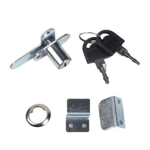 Heavy Duty Zinc Alloy Double Door Lock For Filing Cabinets, Mailboxes And Metal Furniture With Two Keys, 16mm And 19mm Cam Security