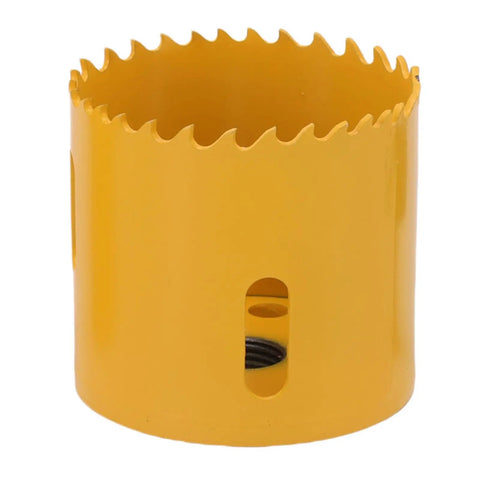 Heavy Duty Door Lock Hole Saw Set With Premium Hss Steel Blades And Sturdy Guide For Super Fast Wood And Metal Frame Installation Jobs Made Easy, yellow 44mm hole saw