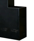 Close-up of black Wall Mounted Zip Tie Organizer With Space Saving Design And Easy Quick Access Compartments