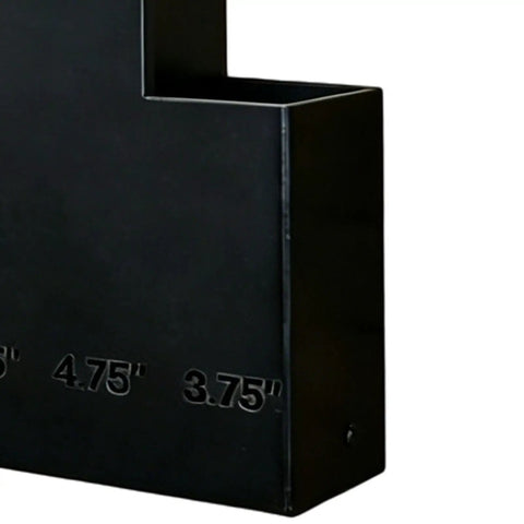 Close-up of black Wall Mounted Zip Tie Organizer With Space Saving Design And Easy Quick Access Compartments
