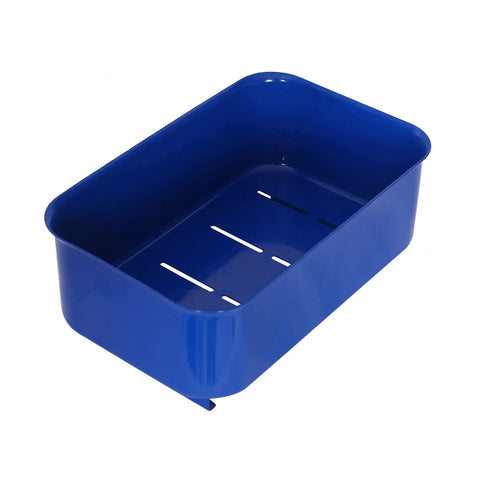 Heavy Duty 20 Gallon Parts Washer With 110V Electric Pump And Flexible Gooseneck Spray Wand built tough blue plastic wash tub for degreasing.