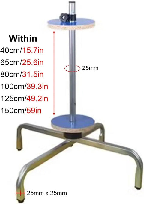Heavy Duty Vertical Bubble Wrap Dispenser Fits Up To 59 Inch Rolls Solid Film Packing Station with adjustable height and sturdy base.