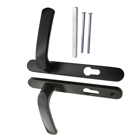 Low Profile Room Door Handle Panel For Narrow Security Sliding Doors Long Plate Aluminum Hardware Kit Smooth Silent Operation