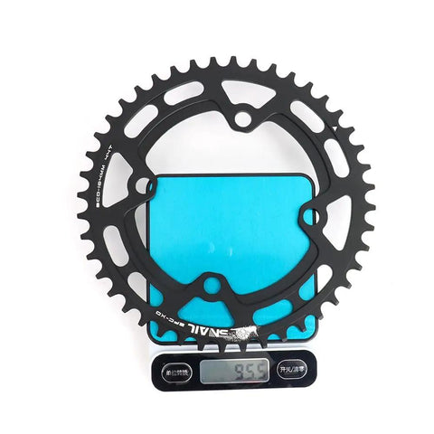104 BCD Chainring 40T To 52T CNC 7075 Aluminum Narrow Wide Round Design For MTB Road Ebike Grippy Chain Retention on scale