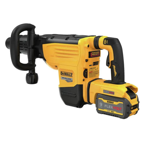 Badass 60V Max Cordless SDS Max Chipping Hammer Kit With Killer Impact Energy Active Vibration Control And Wireless Dust Extractor Sync in detailed view.