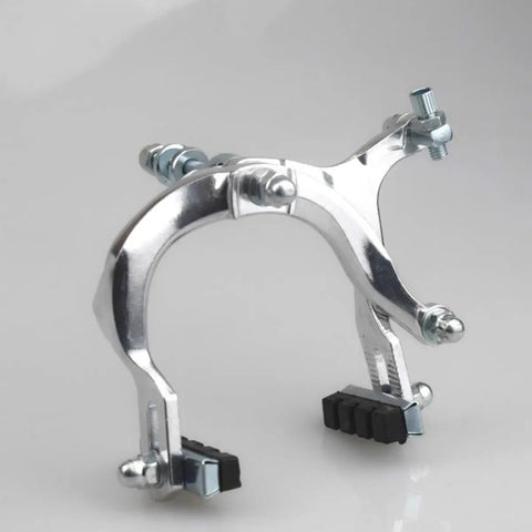12 Piece Silver Bicycle Brake Cable Adjuster Lever Screw Set M6 Includes Caliper Locking Tool And Brake Cage Bolts For Motorcycles And Scooters Crafted From Premium Carbon Steel With Superior Wear Resistance Rust And Deformation Resistant, showing a caliper locking tool.