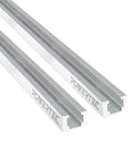 Heavy Duty Aluminum T Track 48 Inch Long Two Pack For Woodworking, Mounting For Standard Quarter Inch Bolts, Durable T Slot Rail