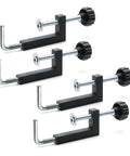 Four Piece Universal Fence Clamps for Woodworking, Quick Mounting on Table Saws, Miter Saws, Router Tables. Compact and light clamps.