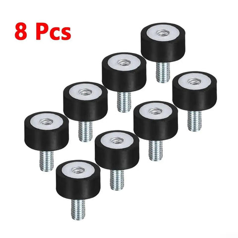 8 Pcs Heavy Duty Vibration Isolator Mounts M5 for Industrial Equipment Durable Rubber Shock Absorbers, metal-rubber