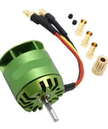 Green High Power 4000KV Brushless Motor For 450 Class Drones And Helicopters, Snaps In Without Tools, components shown