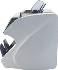 Side view of Top Shelf Automatic Money Counter Machine With Cis Value Detector And Large Lcd Touchscreen.