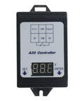 Rock Solid Dc Voltage Monitor Module With Crisp Led Display And Dependable Relay Controller For Straight Up Over Undervoltage Protection And Slick Quick Hookup mounted on a black casing.
