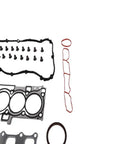 Heavy Duty Full Engine Overhaul Gasket Set Fits 2.4L Dodge Caliber Journey Avenger 2007 To 2020 with gaskets and seals laid out.