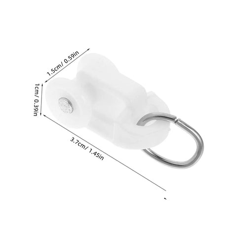 50 Piece Silent Curtain Hooks And Track Rollers Paired With Stainless Connectors Gonna Roll Slick On Worn Rails Straightforward Install For Hefty Windows Keeping Home Interiors Looking Dang Sharp And Totally Stress Free