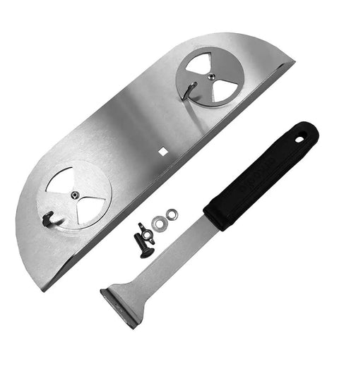 Vented Wood Fire Door For Version 1 Gozney Dome Pizza Oven With Heat Safe Door Handle And Optional Rope Smoke Seal parts