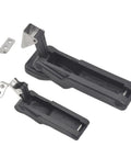 Rubber Cabinet Toggle Latch With Soft Pull Door Lock Hidden Mount Flexible Draw Gate Lock XK710-3 in black rubber
