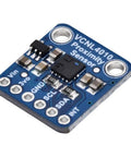 Proximity And Light Sensor Range Finder with HDR digital light sensor, row pins, compact blue circuit board, and labeled connections.